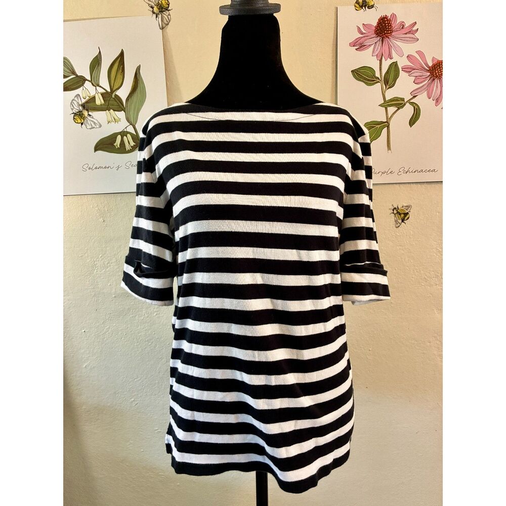 Lauren Ralph Lauren Striped Boatneck  Size L